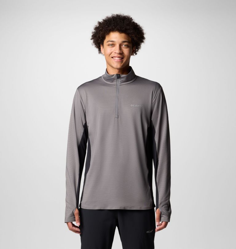 herre three pitch kort lynlås t-shirt
