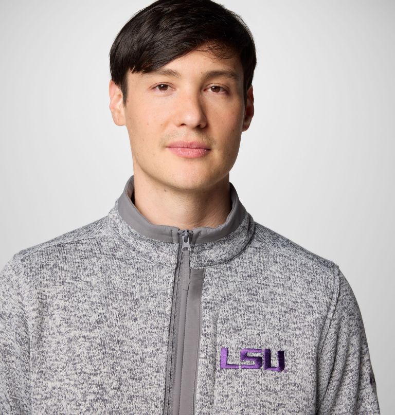 herre college sweater weather fleece halv lynlås pullover - lsu