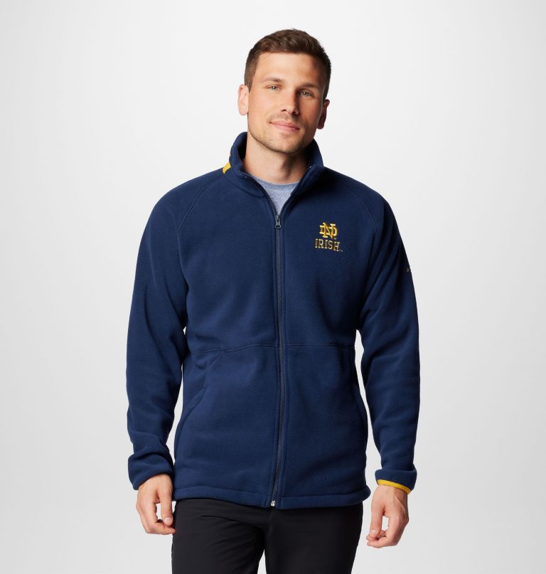herre collegiate flanker iv fleecejakke - notre dame