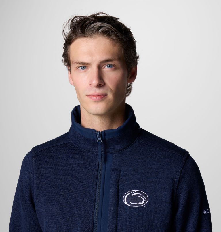 herre college sweater weather fleece halv lynlås pullover - penn state