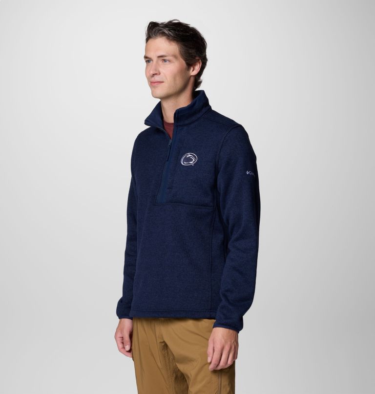 herre college sweater weather fleece halv lynlås pullover - penn state