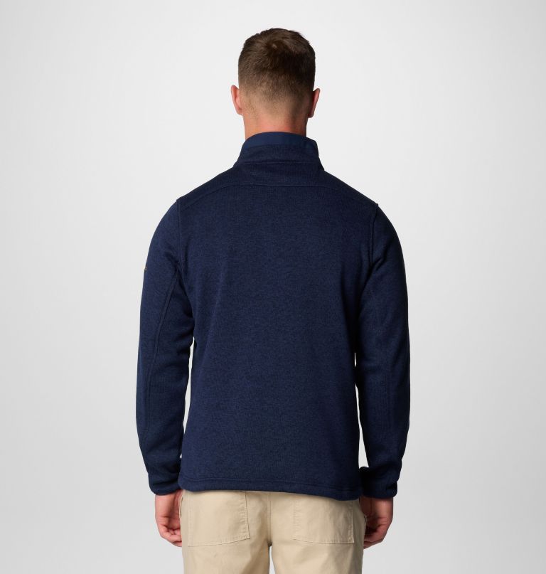 herre college sweater weather fleece halv lynlås pullover - michigan