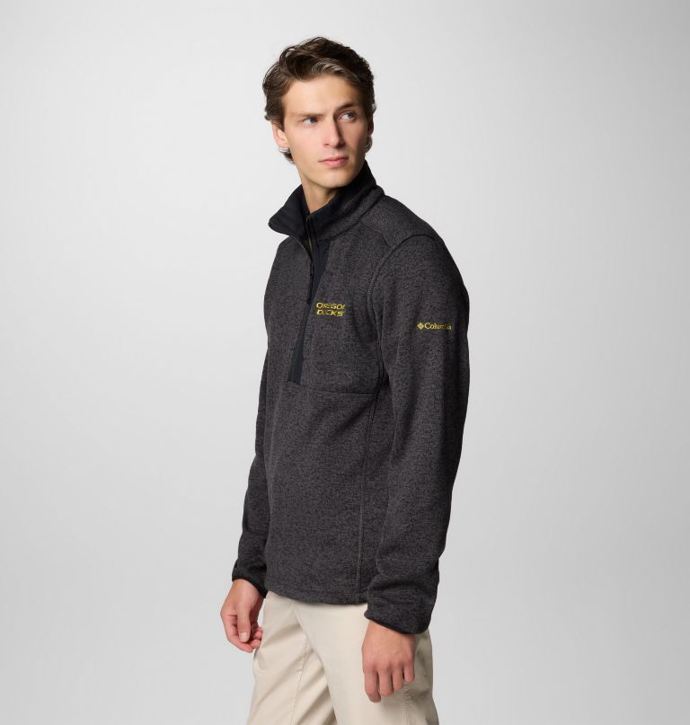 herre college sweater weather fleece halv lynlås pullover - oregon