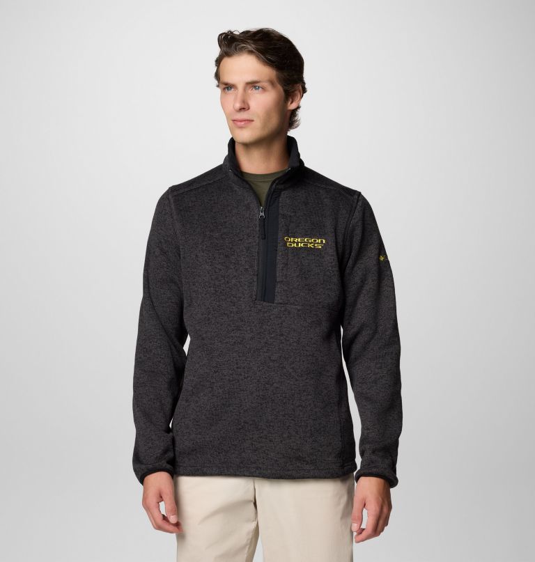 herre college sweater weather fleece halv lynlås pullover - oregon