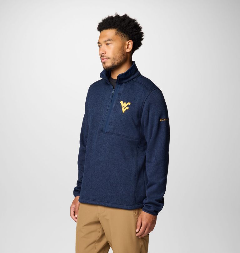 herre college sweater weather fleece halv lynlås pullover - west virginia