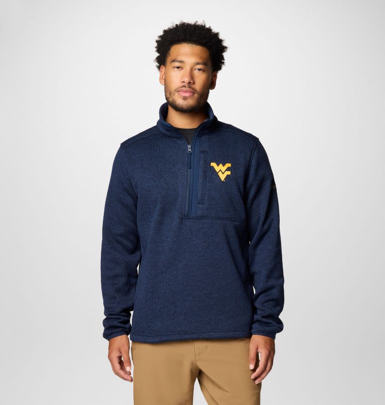 herre college sweater weather fleece halv lynlås pullover - west virginia