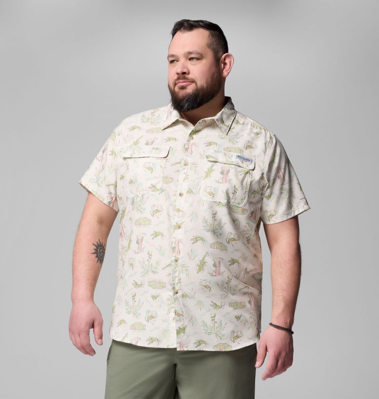 herre pfg uncharted printed kortærmet skjorte - stor