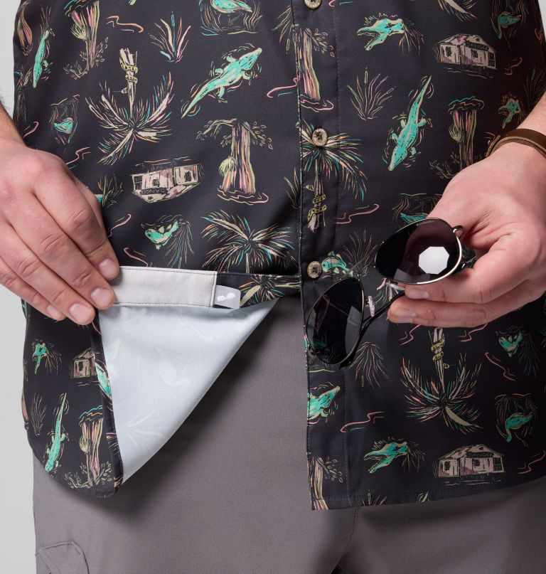herre pfg uncharted printed kortærmet skjorte - stor