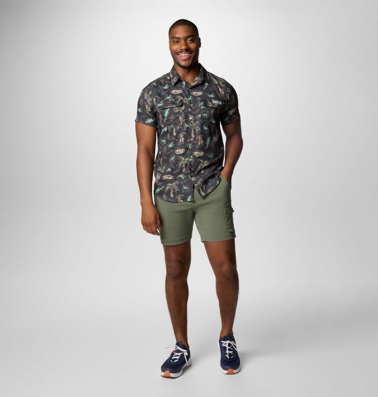 herre pfg uncharted printed kortærmet skjorte - tall