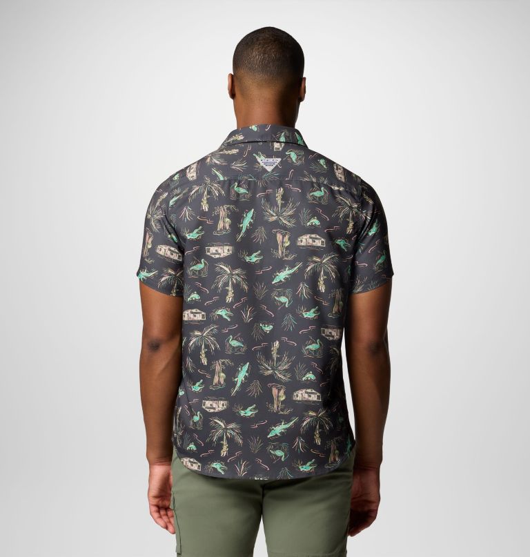 herre pfg uncharted printed kortærmet skjorte - tall
