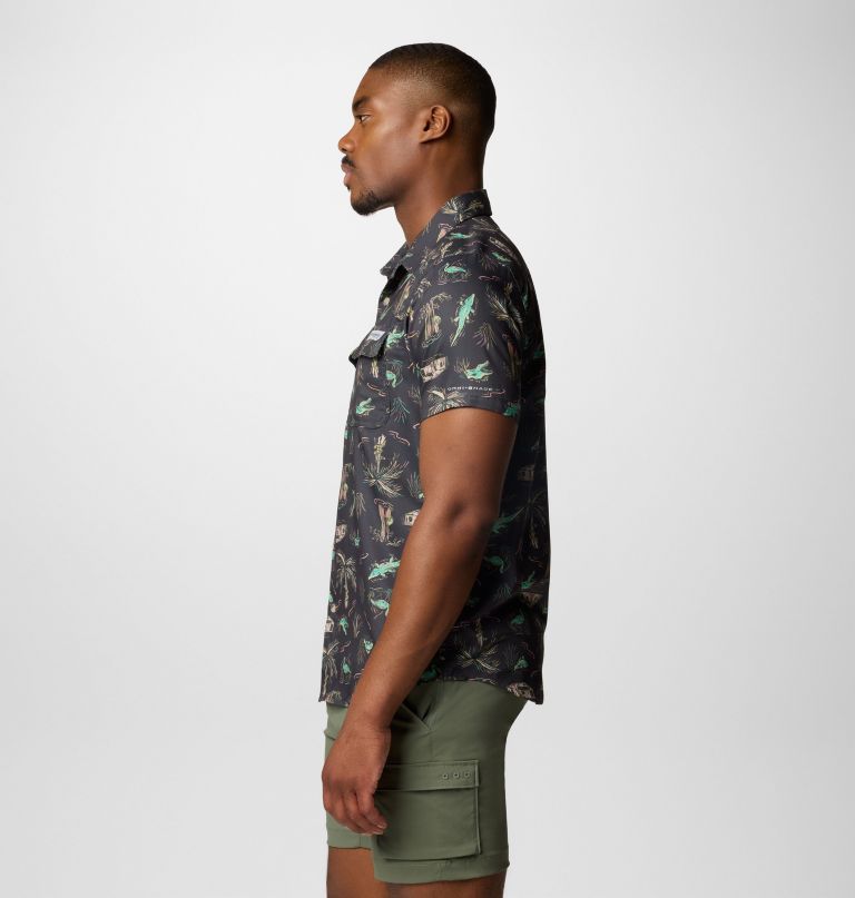 herre pfg uncharted printed kortærmet skjorte - tall