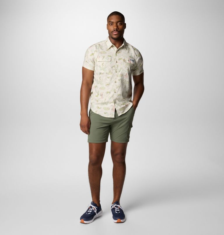 herre pfg uncharted printed kortærmet skjorte - tall
