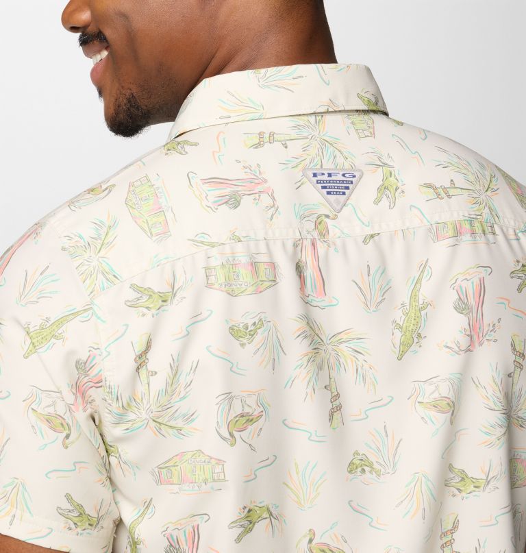 herre pfg uncharted printed kortærmet skjorte - tall