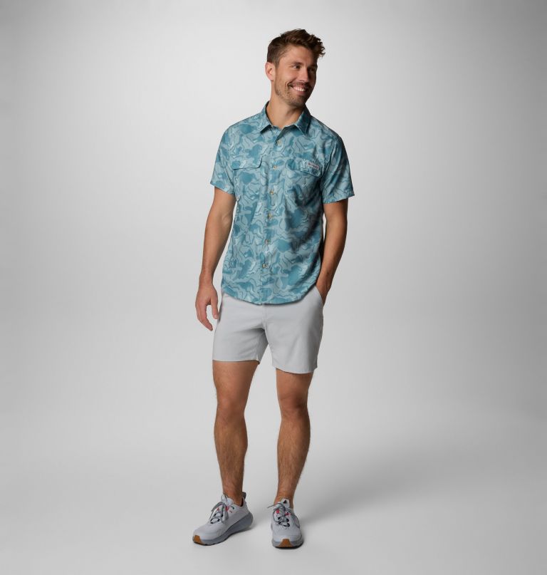 herre pfg uncharted printed kortærmet skjorte - tall