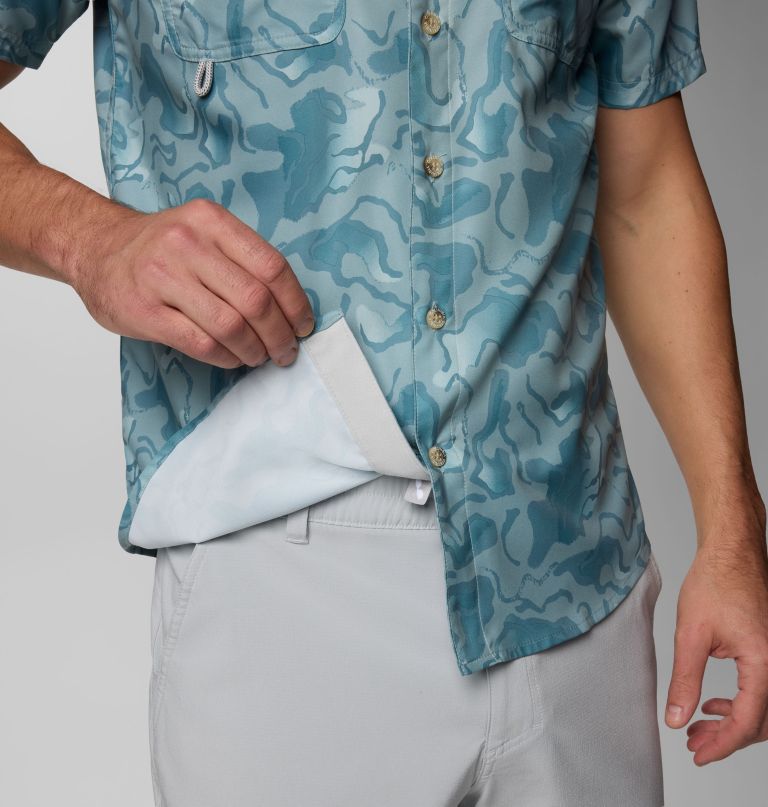 herre pfg uncharted printed kortærmet skjorte - tall