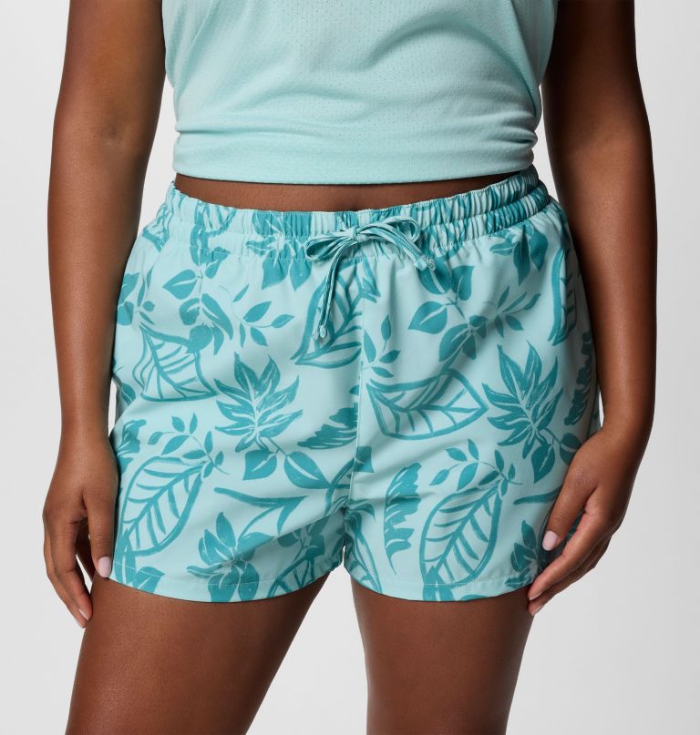 dameshorts med bogata bay-print ii - plusstørrelse