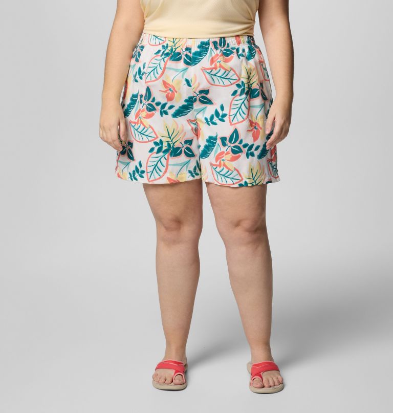 sandy river printed shorts iii til kvinder - plus size
