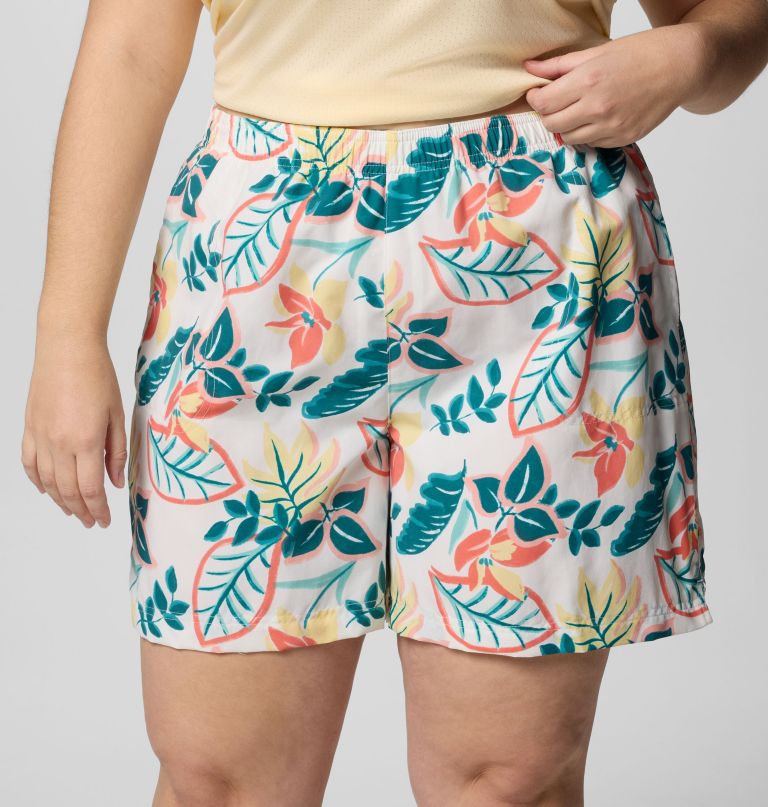 sandy river printed shorts iii til kvinder - plus size