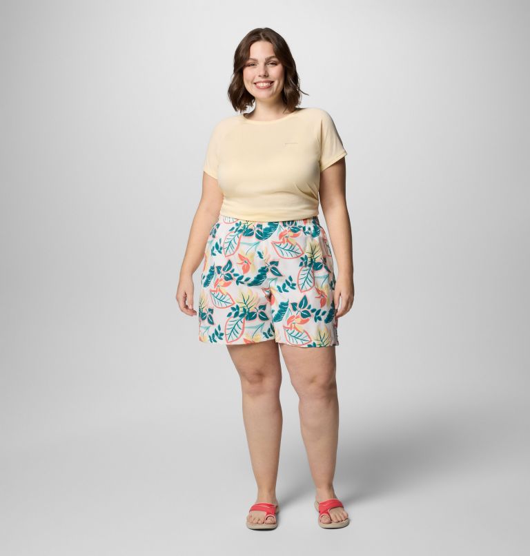sandy river printed shorts iii til kvinder - plus size