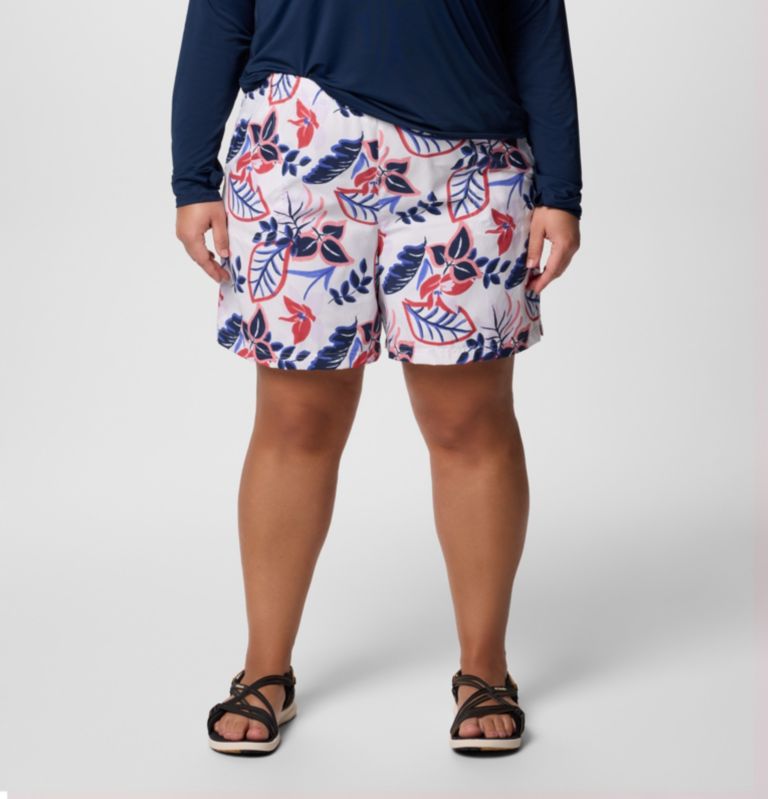 sandy river printed shorts iii til kvinder - plus size