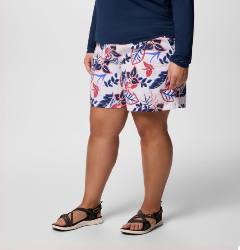 sandy river printed shorts iii til kvinder - plus size