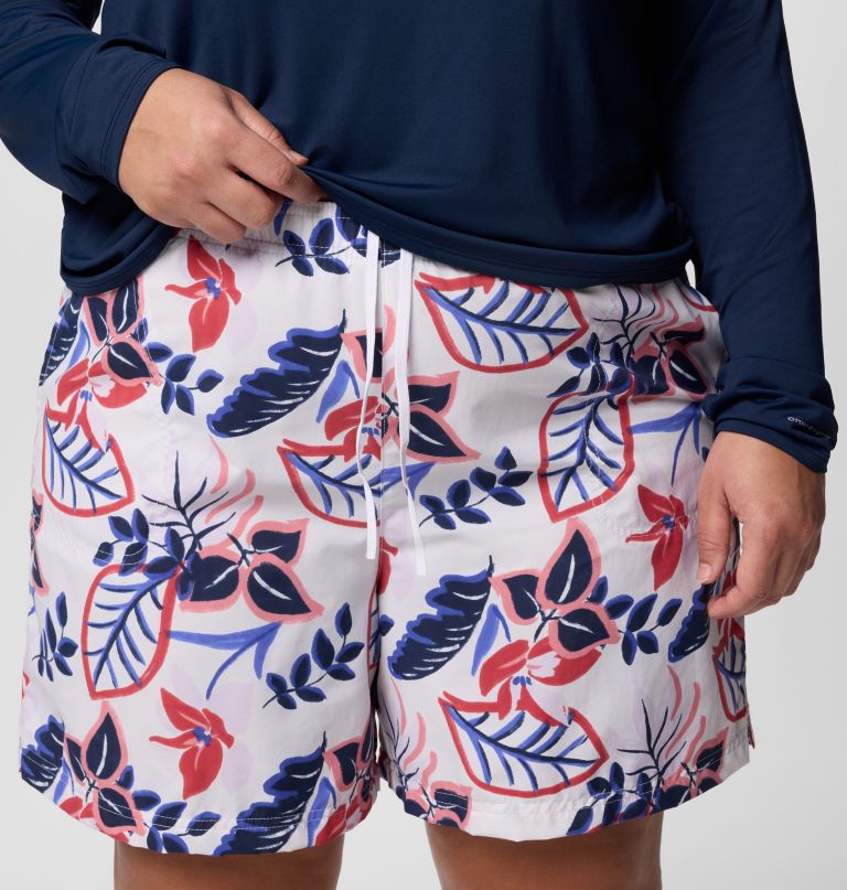 sandy river printed shorts iii til kvinder - plus size