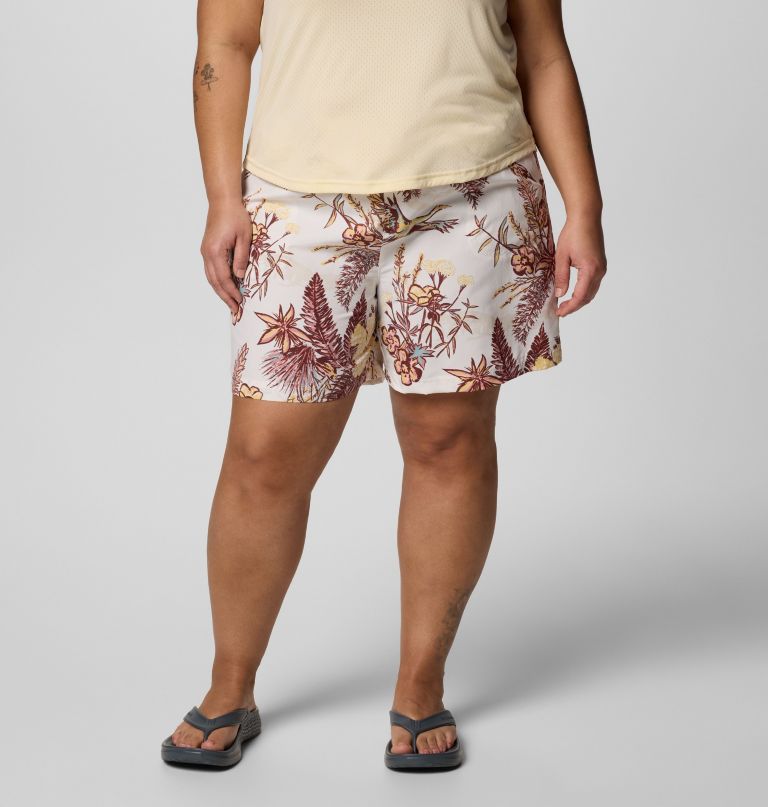 sandy river printed shorts iii til kvinder - plus size