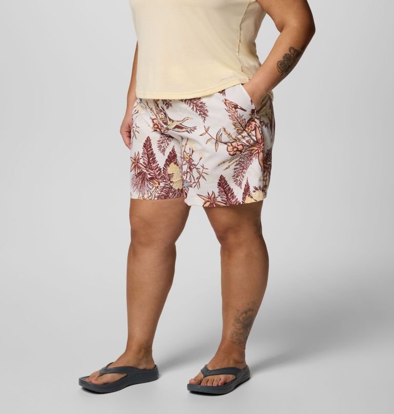 sandy river printed shorts iii til kvinder - plus size