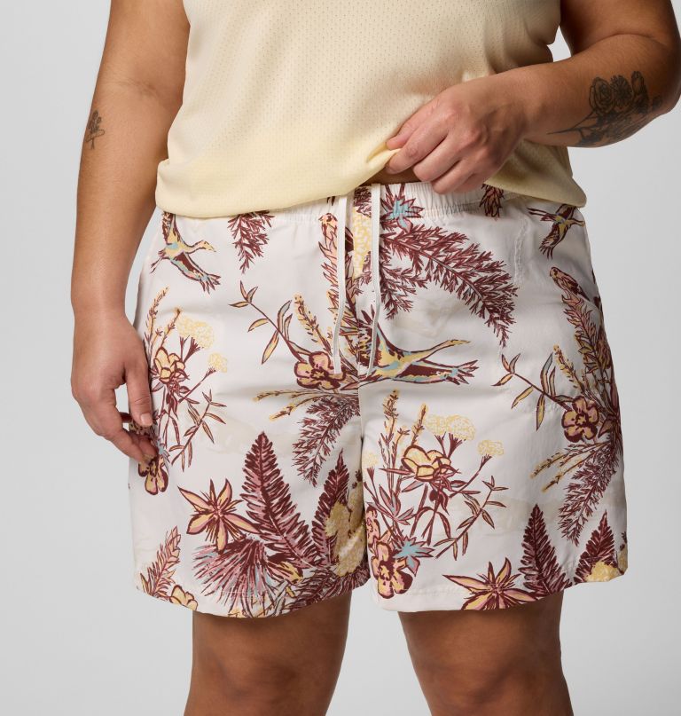 sandy river printed shorts iii til kvinder - plus size