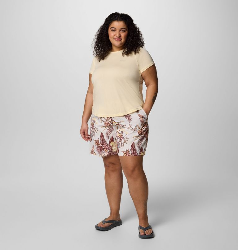 sandy river printed shorts iii til kvinder - plus size