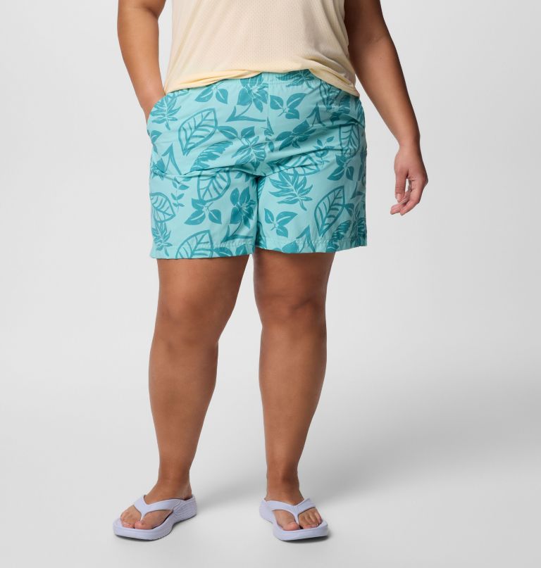 sandy river printed shorts iii til kvinder - plus size