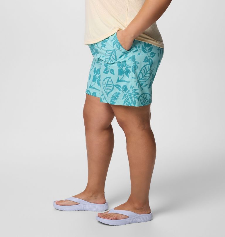 sandy river printed shorts iii til kvinder - plus size