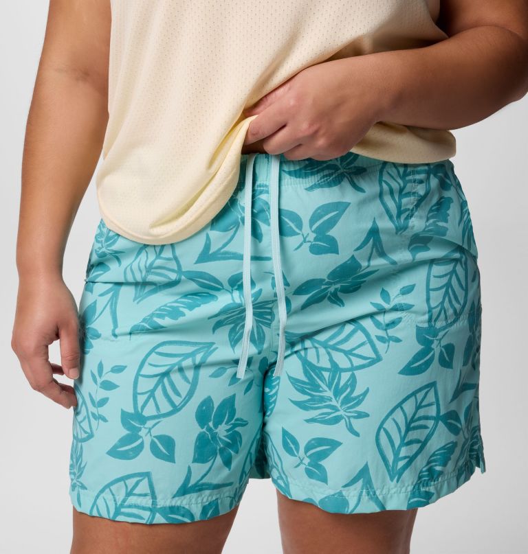 sandy river printed shorts iii til kvinder - plus size