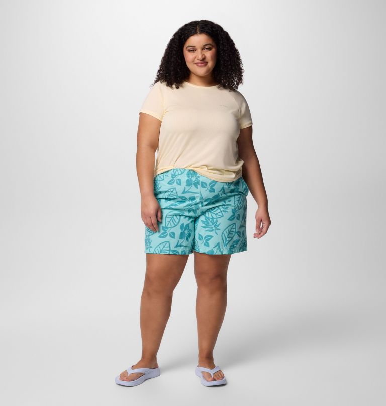 sandy river printed shorts iii til kvinder - plus size