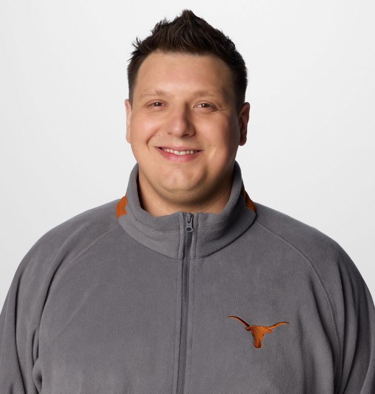 herre collegiate flanker iv fleecejakke - texas - stor