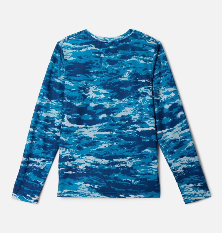 drenge pfg solar stream-skjorte med lange ærmer og print