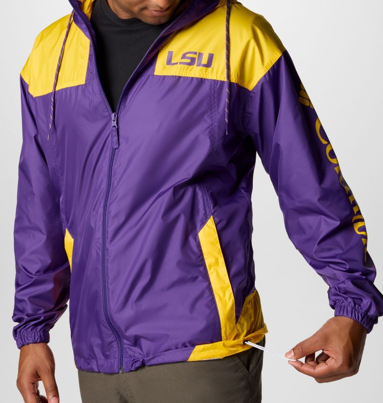 herre collegiate flash challenger ii vindjakke - lsu